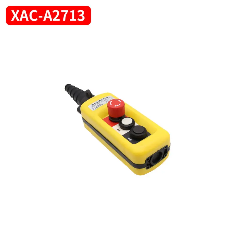 

1PCS XAC-2713 2813 2913 Hoist Crane 2 Pushbutton Pendant Control Station With Emergency