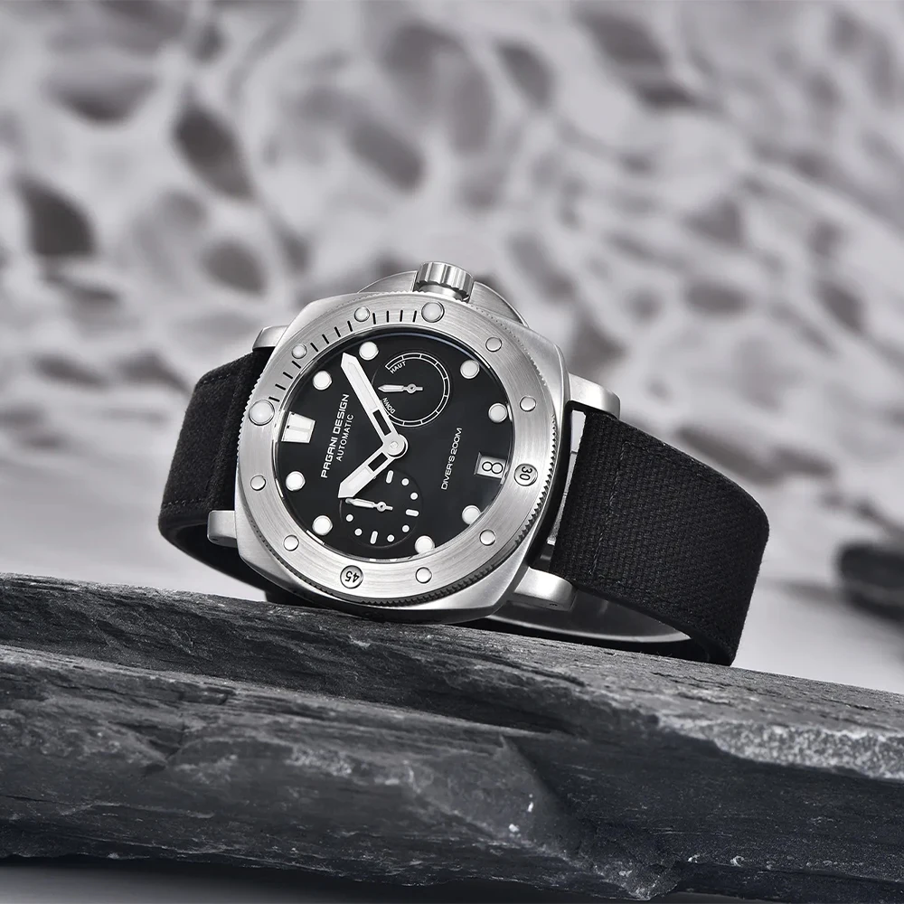 PAGANI DESIGN Men's Watches New Diver Automatic Mechanical Watch Sapphire Stainless Steel Sport 20 Bar Clock Relogios Masculino