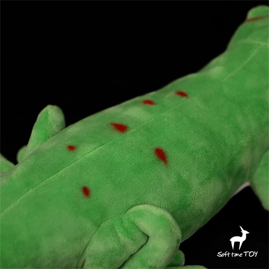 Giant Day Gecko High Fidelity Anime Cute House Lizard Plushie Phelsuma Plush Toys Lifelike Animals Simulation Stuffed Doll Toy 6
