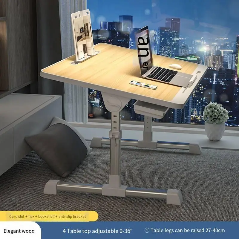 HouseholdSimpleBedroomBedFoldingTableAngleAdjustableLegs