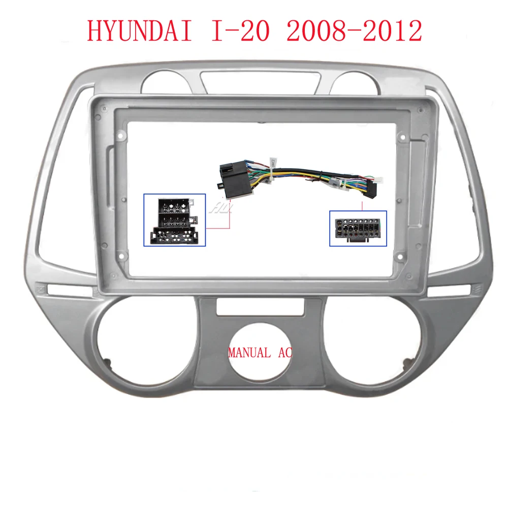 WQLSK ڵ þ  ̺,  i20 2008-2012 , ȵ̵  ũ    г ŰƮ, 2 DIN, 9 ġ