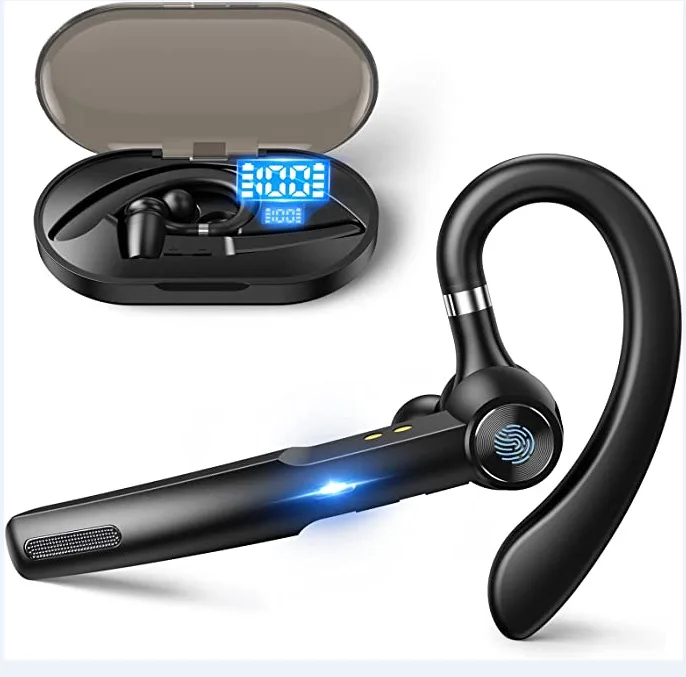 

Newest Bluetooth 5.1 Handsfree Earphones Wireless Bussiness Headphone Noise Canceling Headset With Mic For Driver Charging BOX