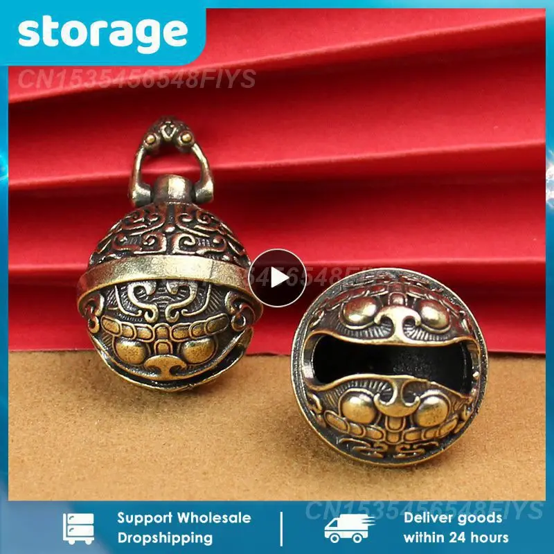 

Подвеска Taotie в виде колокольчика, креативные подарки, латунные товары для дома, латунные ремесла, уникальный дизайн, Автомобильная подвеска на удачу, ручная работа Taotie