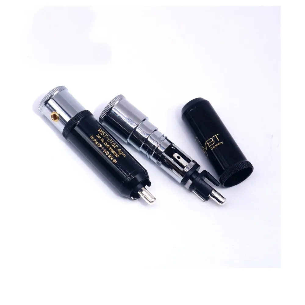 Rca Plug Hi-end Banhado a Prata Macho Lotus Plugues Conector para Faça Você Mesmo Cabo de Áudio Fio Diameter= 10 mm Feito na Alemanha Novo Wbt0152ag - Image 5