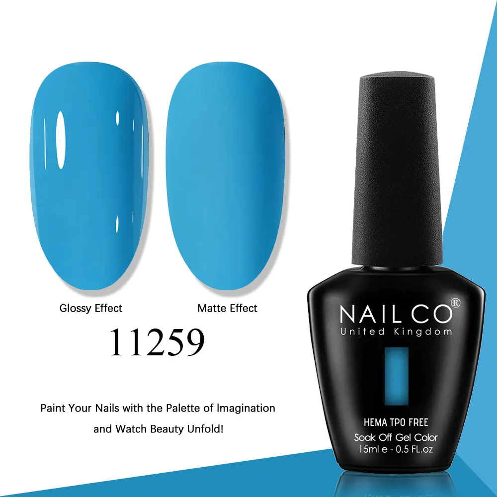 NAILCO Gel Nail Polish Pink Collection - 15ml Glitter & Nude UV LED Gel Varnish Set