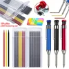 Metal Woodworking Mechanical Pencil With 2.8mm 10pcs/box Lead and Eraser, Deep Hole Marker Carpenter Architect Drawing Pencils 1