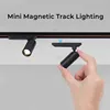 DC12V/24V Led Cabinet Light Spotlight for Jewelry Display Showcase Counter Lamp Mini Magnetic Track Lighting Surface Mounted 1