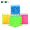 TOBEFU 3D Maze Magic Cube Transparent Six-sided Puzzle Speed Cube Rolling Ball Game Cubos Maze Toys for Children Educational 5