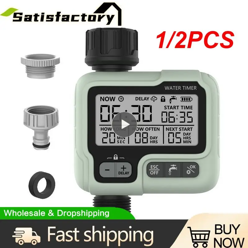 

1/2PCS Eshico HCT-322 Automatic Water Timer Garden Digital Irrigation Machine Intelligent Sprinkler Outdoor Use to Save Water