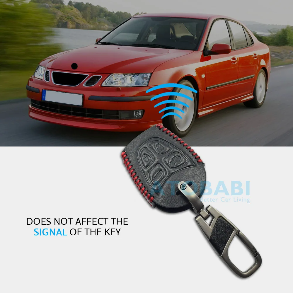 Portachiavi Saab 93 95 Custodia Chiave Auto 4 Pulsanti - Sostituzione Per Saab 93 E 95 Ricambio Chiavi Saab