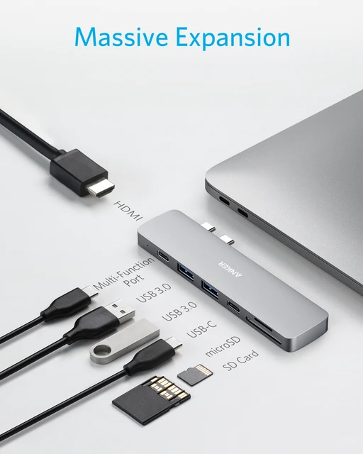 Anker USB C Hub for MacBook, PowerExpand Direct 7-in-2 USB C