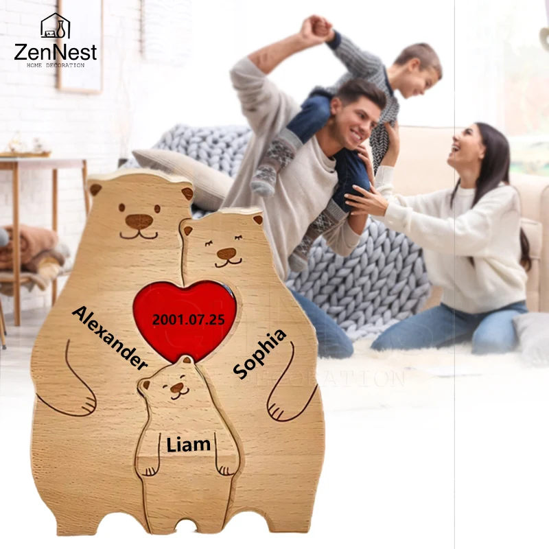 Personalized Bear Home Puzzle 3