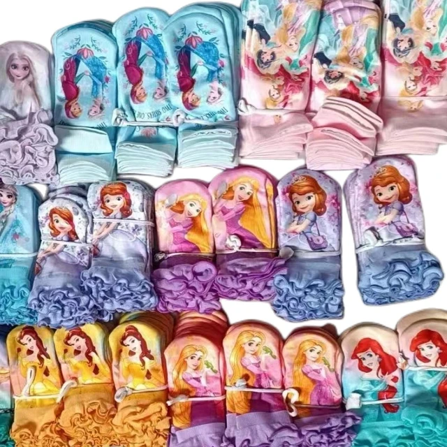 Pack de 3 calcetines FROZEN para niñas de Ana y Elsa