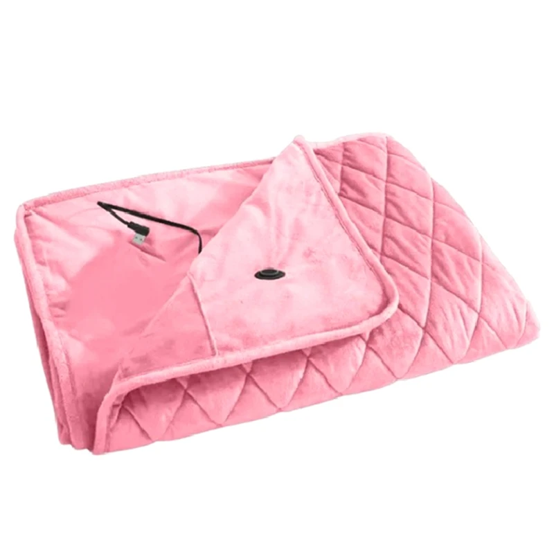 

5V USB Electric Blanket Powered By Power Bank Winter Bed Warmer USB Heated Blanket Body Heater Multifunction Blanket