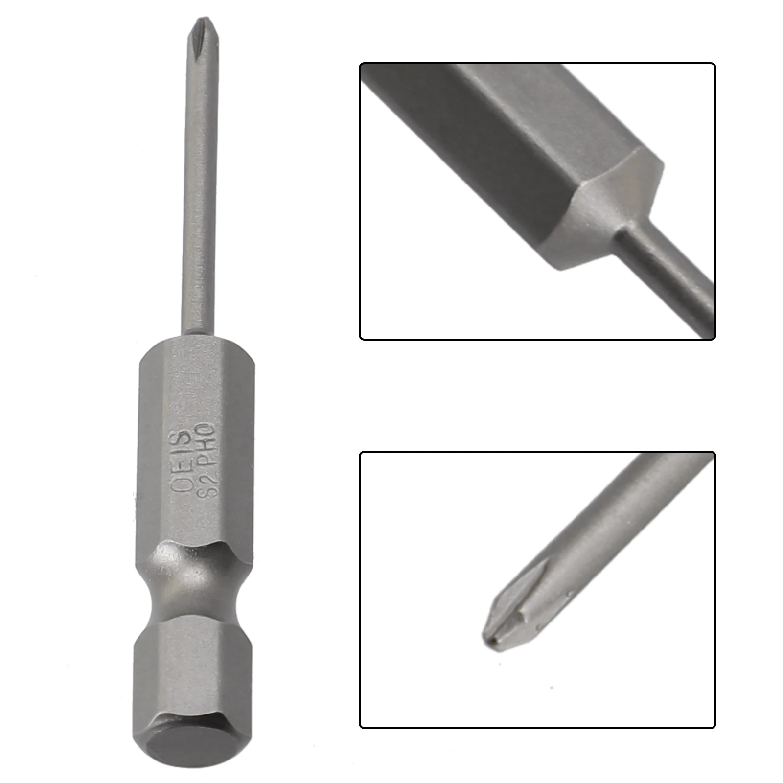 

Workshop Equipment Screw Driver Bit 1/4inch Shank 50mm Length Alloy Steel Magnetic Storage Box 1.6/2.0/2.5/3.0/4.0/5.0mm