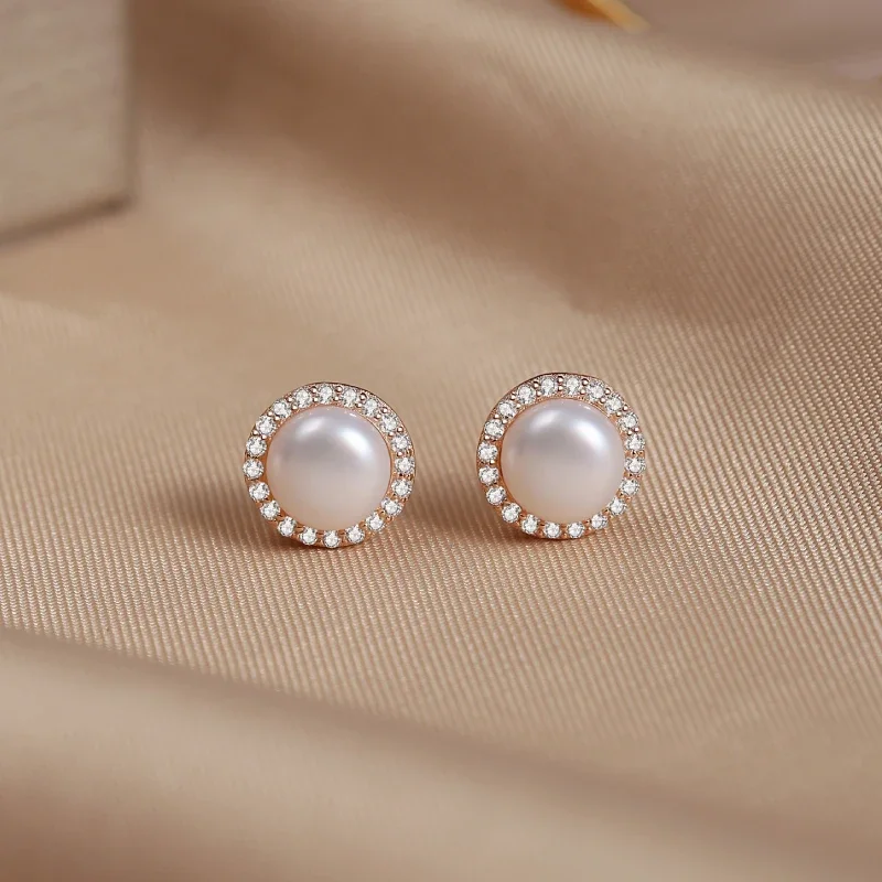 

S925 Pure Silver Love Stud Earrings Advanced Gentle Romantic Fashion Temperament Simple Female New Style Valentine's Day