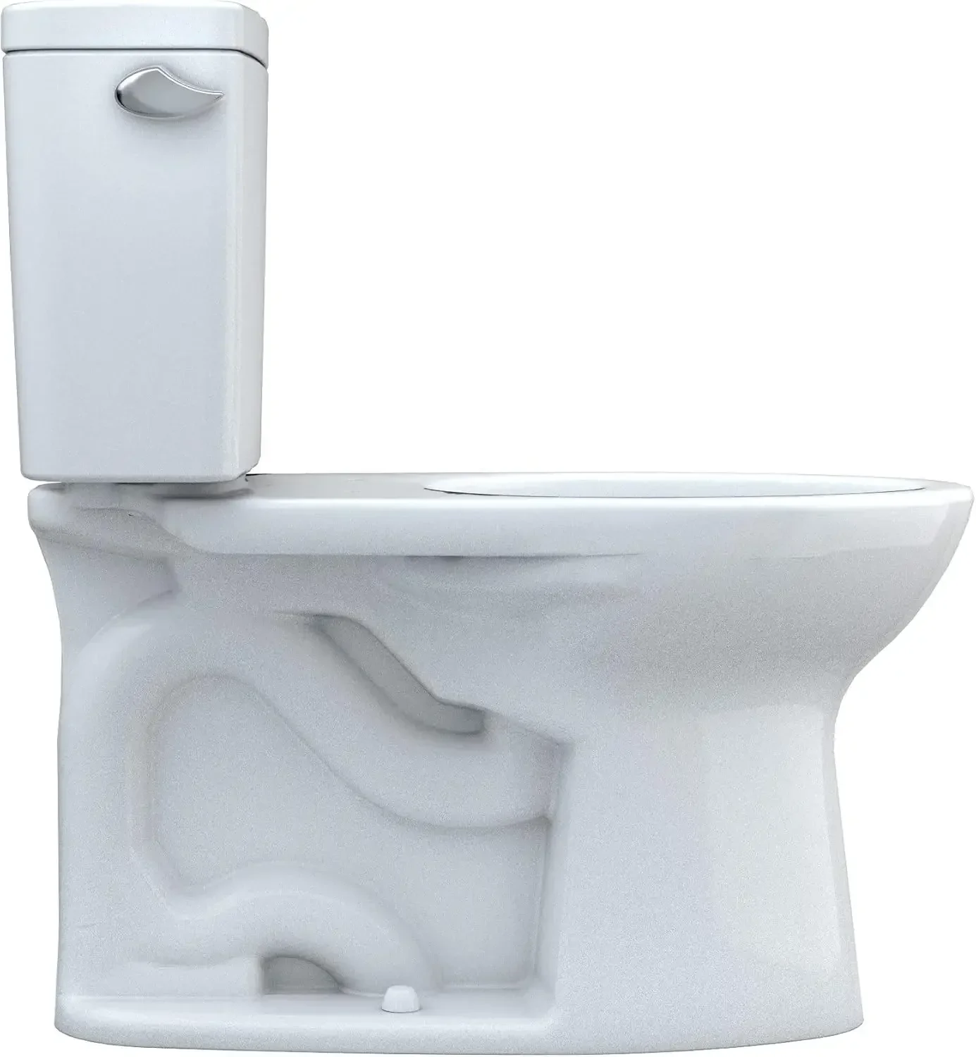 Drake Two-Piece Elongated 1.6 GPF TORNADO FLUSH Toilet with CEFIONTECT Cotton White - CST776CSG#01 2