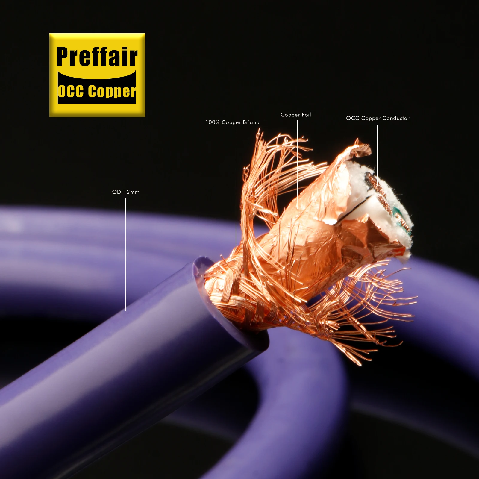 Preffair OCC 구리 AC 전원 코드 EU/AU/US Hifi 오디오 US/EU 전원 코드 연결 필터 CD 앰프
