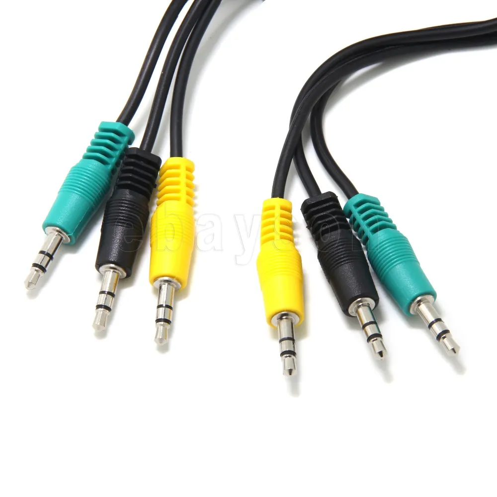 vacuüm weer Pijnstiller Logitech Z-680 Z5500 Z906 Speakers Color Coded 3 Minijack Plug Audio Cable  3.5mm - Audio & Video Cables - AliExpress