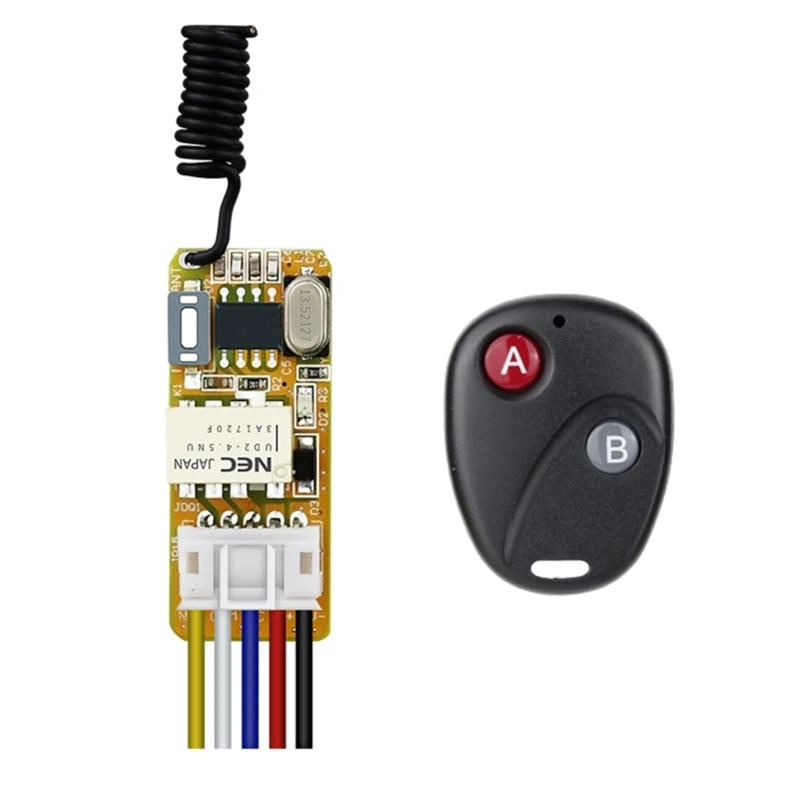 J6Pa Ak Led 08A 12V Mini Relè Interruttori Comando A Modulo Pulsante Apprendimento Interruttori Comando A Fili