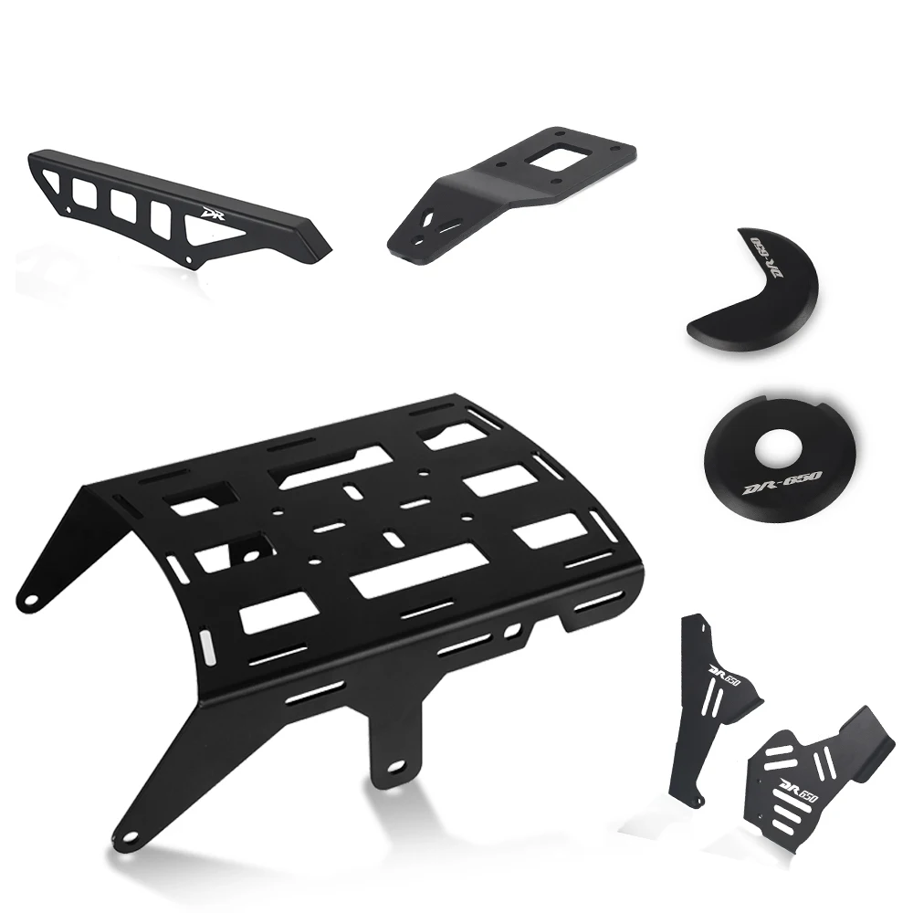 

For Suzuki DR 650 DR650 S DR650SE 1996-2023 2022 Front Caliper Radiator Grille Reservoir Guard Protector Rear Luggage Rack