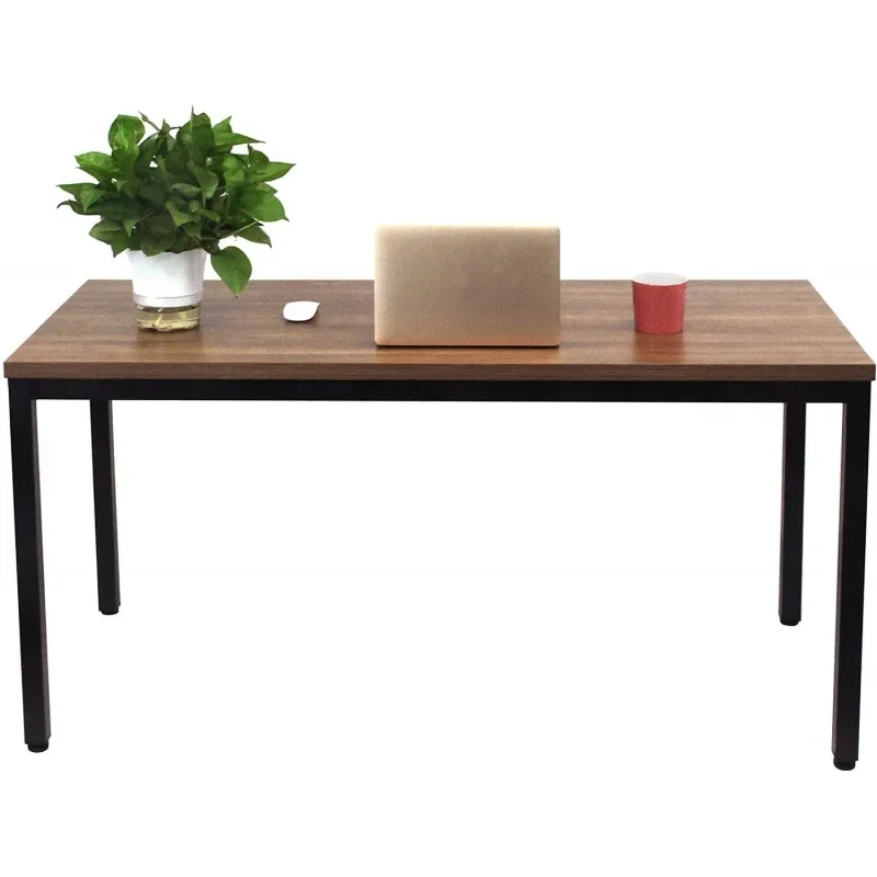 

BIBOC 24X55 inches Computer Desk/Dining Table, Office Desk, Composite Wood Board Sturdy Writing Workstation for Home Office Waln