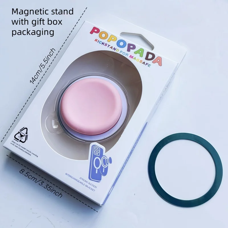 Cute Multi Colored Silicone Magsafe Magnetic Phone Griptok Grip Tok Stand for IPhone Wireless Charging Holder Bracket
