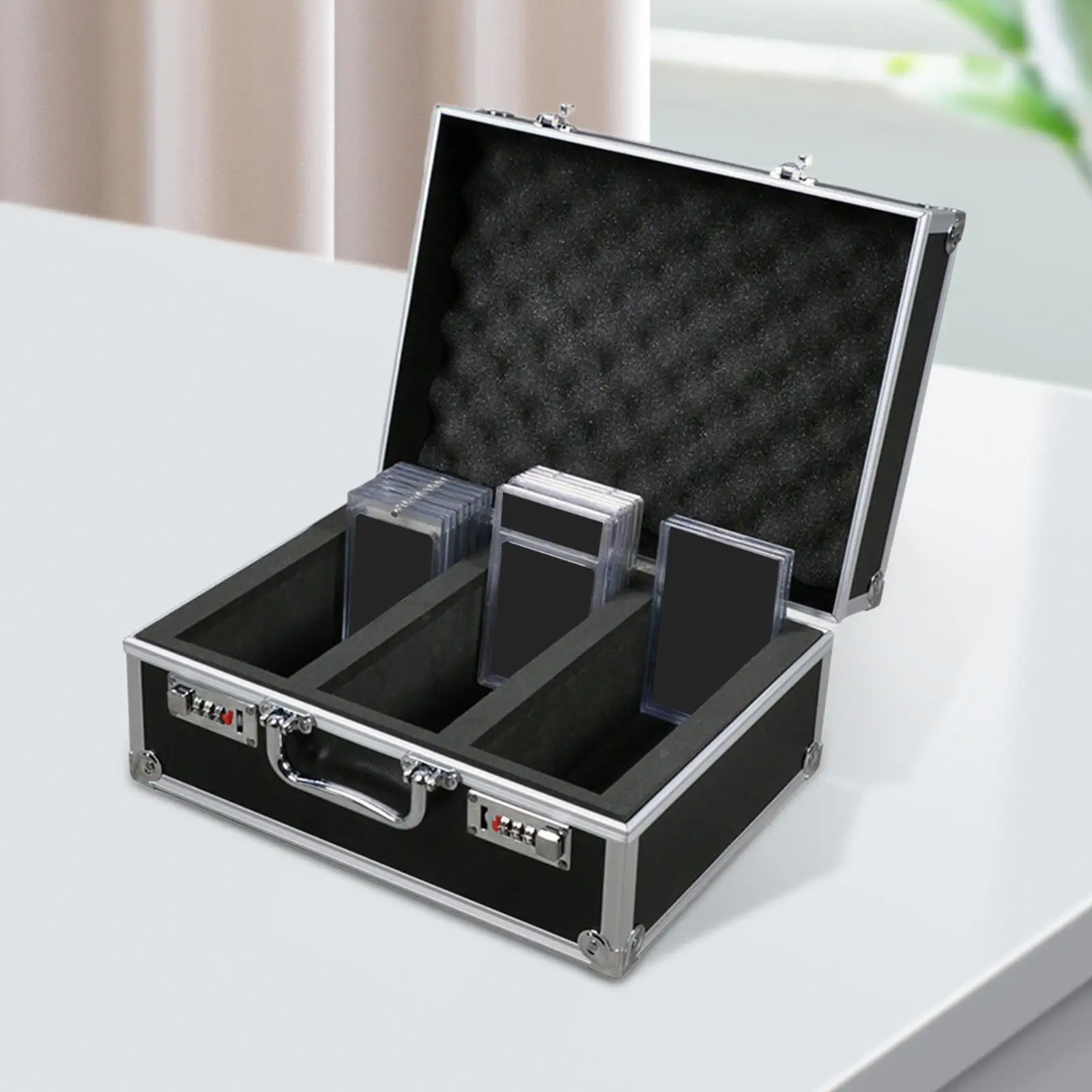 FunGuys Scatola di immagazzinaggio con caricamento dall'alto, custodia per carte sportive, archiviazione per carte con caricamento superiore, scatole