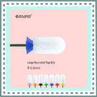 WILSON Large Rounded Top Bits Ceramic-Tools/Nails drill bit/Uñas Accesorios Y Herramientas/Nail Accessories 1