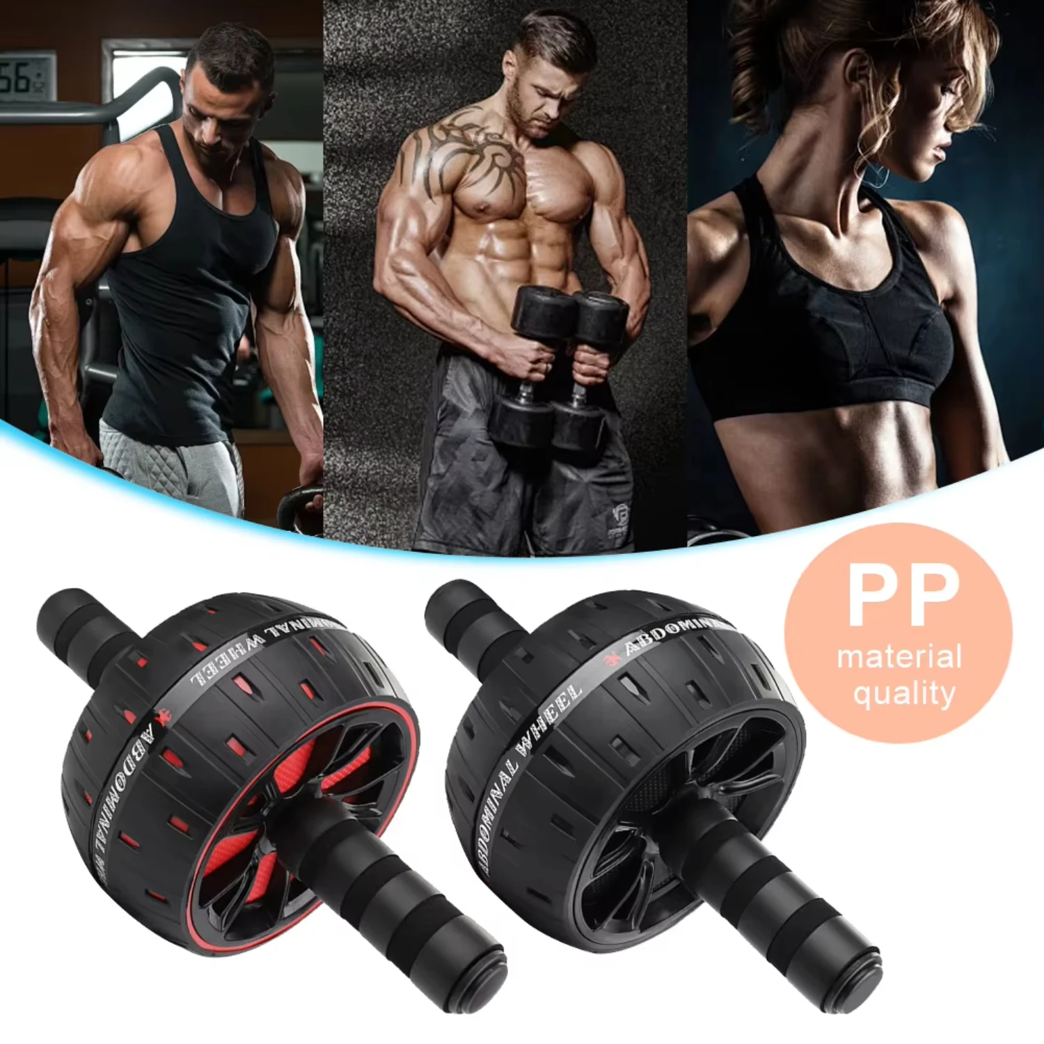 Wheel Exercise Equipment Abdominal Wheel Roller Gymnastic Fitness Abdominal Training Sports Equipment Gym Muscle