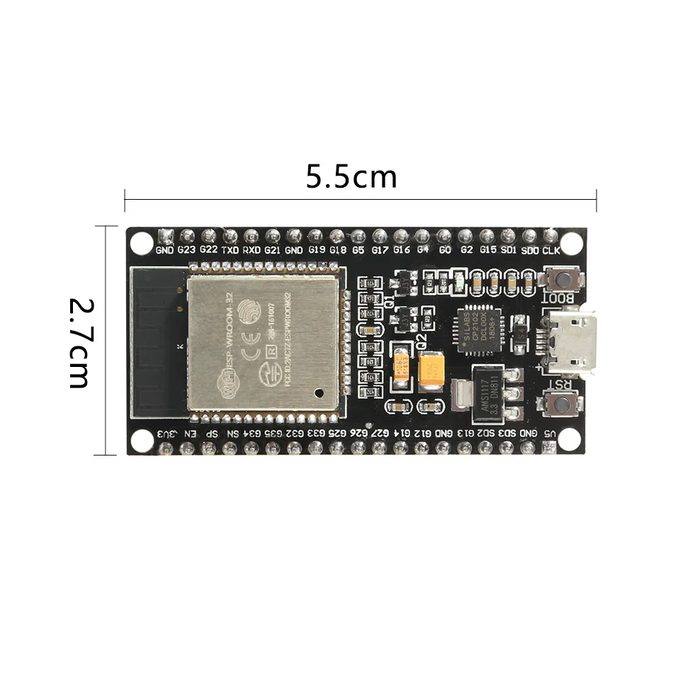 1/5/10PCS ESP32 ESP-32 Development Board For Arduino Wireless WiFi Bluetooth-compatible Dual Core CP2102 Wifi Module 30Pin