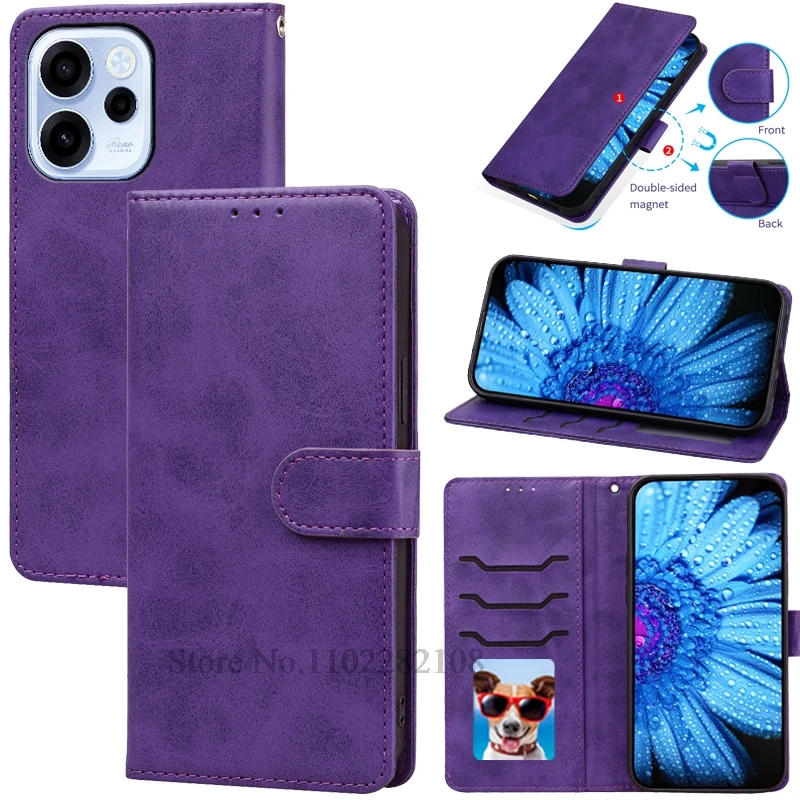 Luxurious Leather Flip Wallet Case