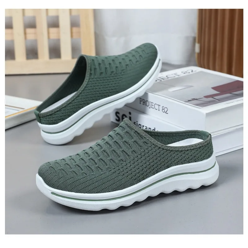 Women's Summer Breathable Commute Half Drag Shoes Soft Sole Lightweight Slip On Casual Comfortable Odor-Resistant 5