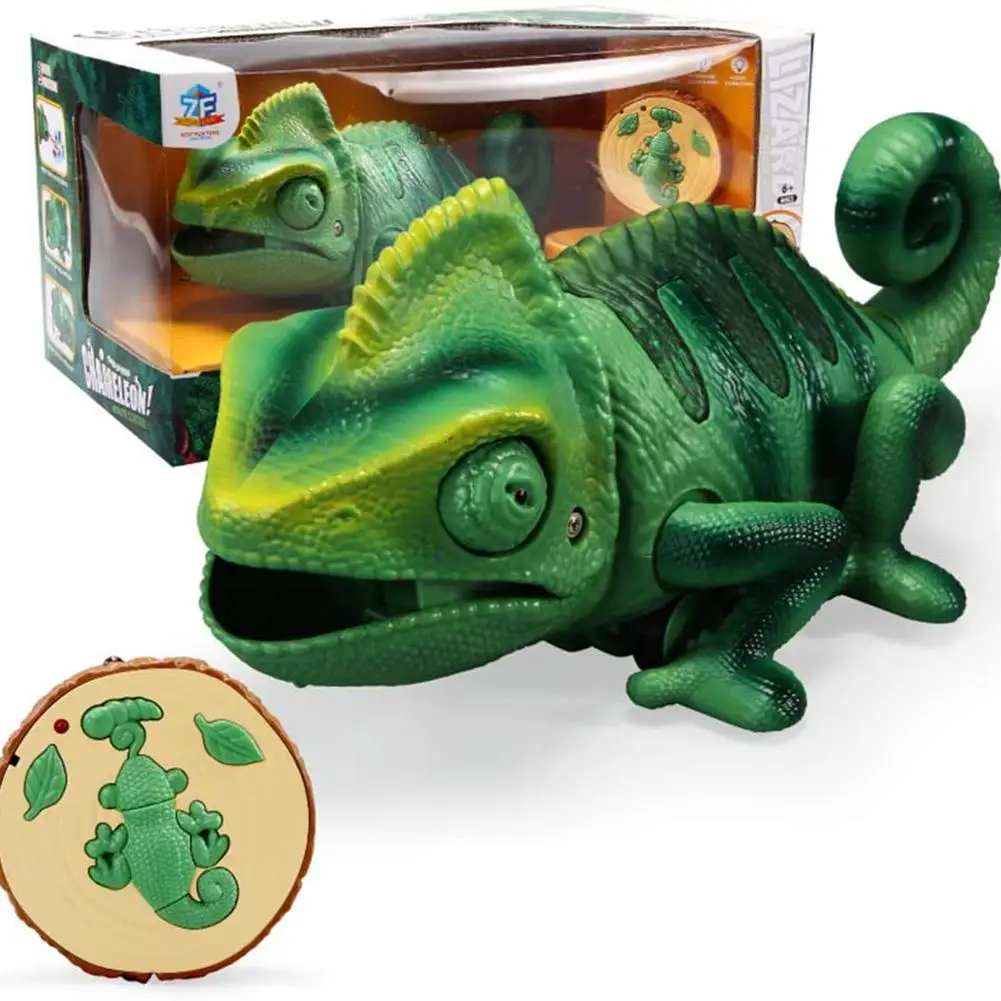 Remote Control Chameleon Children Toy Realistic Animal Infrared RC Fake Electronic Chameleon Toys For Boy Party Favors Party