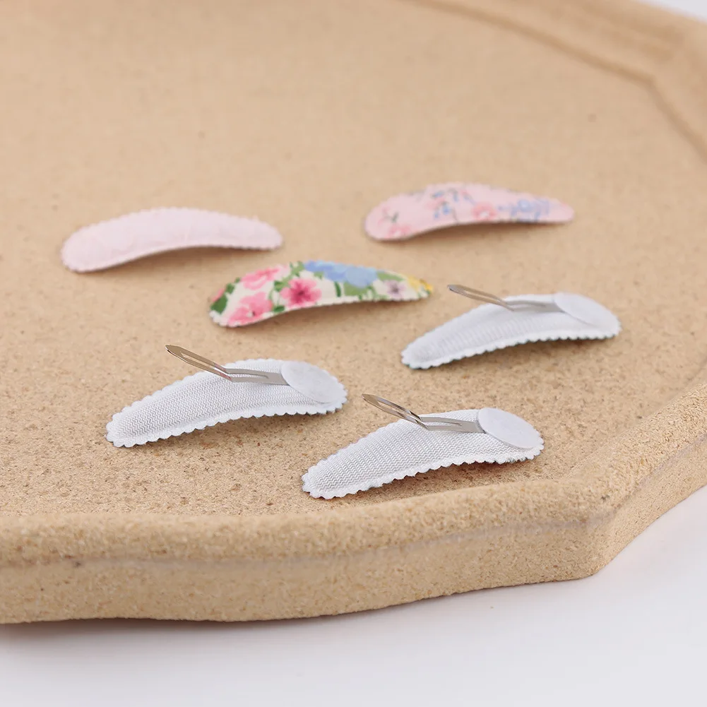 Hair Clips 2pc Floral Print 2inch Basic Snap - Uniqwear