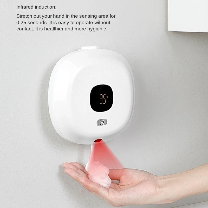 

Automatic Hand Sanitizer Machine Smart Sensor Wall Mounted Induction Bubble Soap Dispenser Children Electric Foam Washing Phone