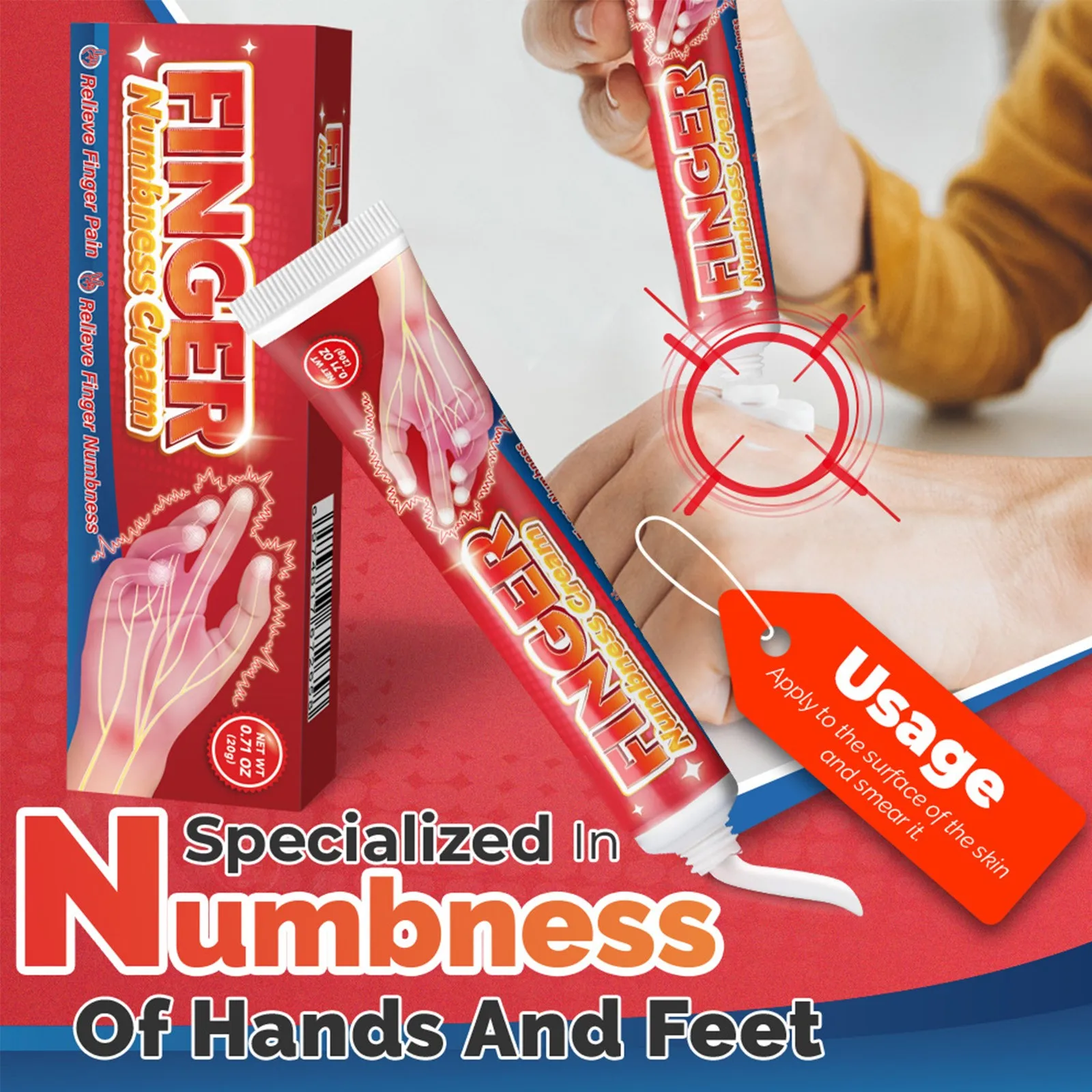 Muscle joint relief balm 30g Finger Hand Numbness Therapys Tendon Sheath Ointment Swollen Wrist Medicine Relief Parents Gifts