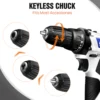 Cordless Drill Driver Kit with Battery,2 in 1 Electric Screwdriver Driver Tool Kit 45 N.m, Dual Speed 3/8 Inch Keyless Chuck 6