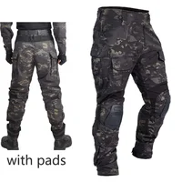 G3 Combat Pants +Pad Elastic Pant Tactical Gear CP Climbing Training Camo Outdoor Tactic Pants Airsoft Cargo Casual Work Trouser 1