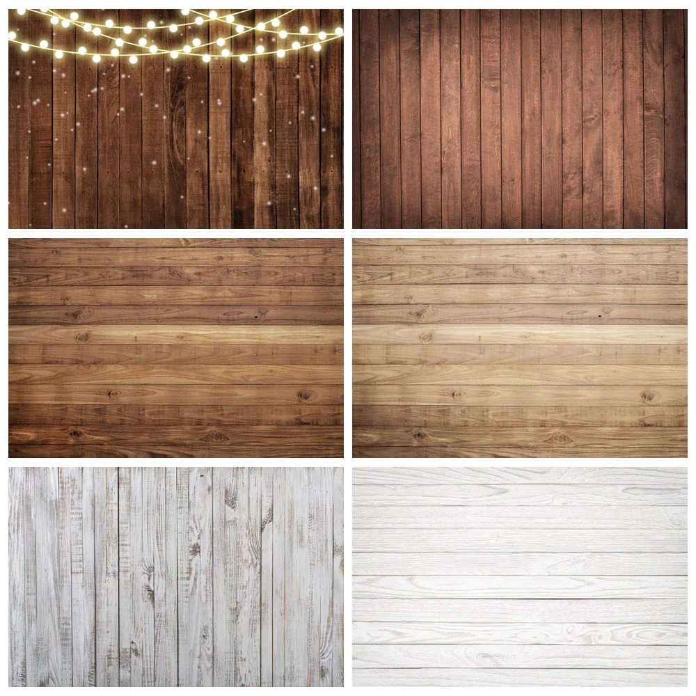 Wood Backdrop for Food Baby Portrait Photography Backdrops White Brown Wooden Board Plank Background for Party Decor Custom photo backdrop photo wallpaper photo backdrop stands party decoration covers photography auxiliary props customized items
