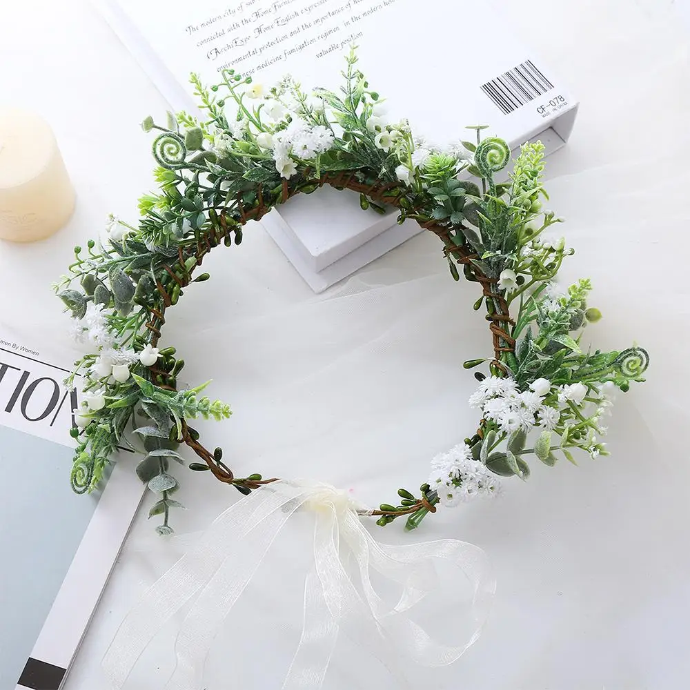 Costume Cosplay Fairy Flower Leaf Headbands Photoshoot Simulated Black Flower Antler Crown Elven Princess Tiara for Women Girls