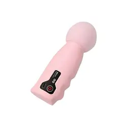 Compact USB Rechargeable Electric Massager with 4 Adjustable Speeds (Pink)