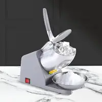 Machine à glace pilée anti-éclaboussures en acier inoxydable de qualité alimentaire, robuste et électrique 5