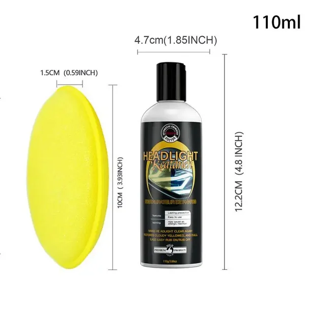 Car Headlight Restoration Polishing Scratch Remover Headlamp Repair Car Light Polisher Cleaning Paste Cars Paint Refurbish Agent 2