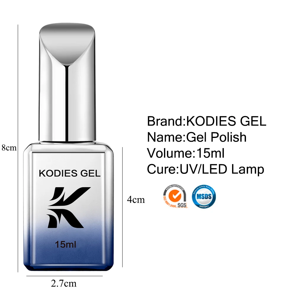 KODIES 젤 누드 핑크 젤 네일 광택제, 반영구 UV 쉬어 밍키 젤리 하이브리드 네일 바니시, 모두 매니큐어 프랑스 색상, 15ML