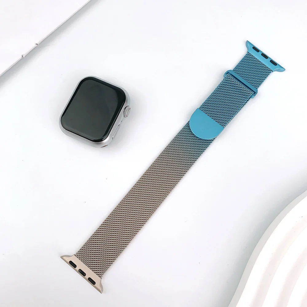 Gradient Dual-Tone Milanese Magnetic Wristband - Stainless Steel Strap