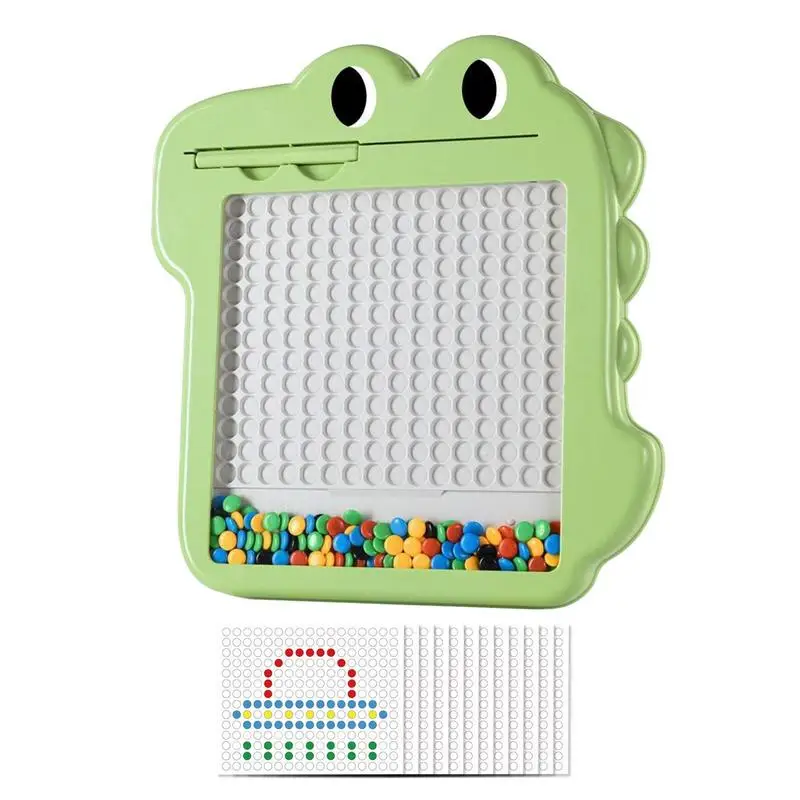 

Magnetic Dot Boards For Kids Magnetic Learning Board Crocodile Design Toddler Travel Games Learning Doodle Board Montessori
