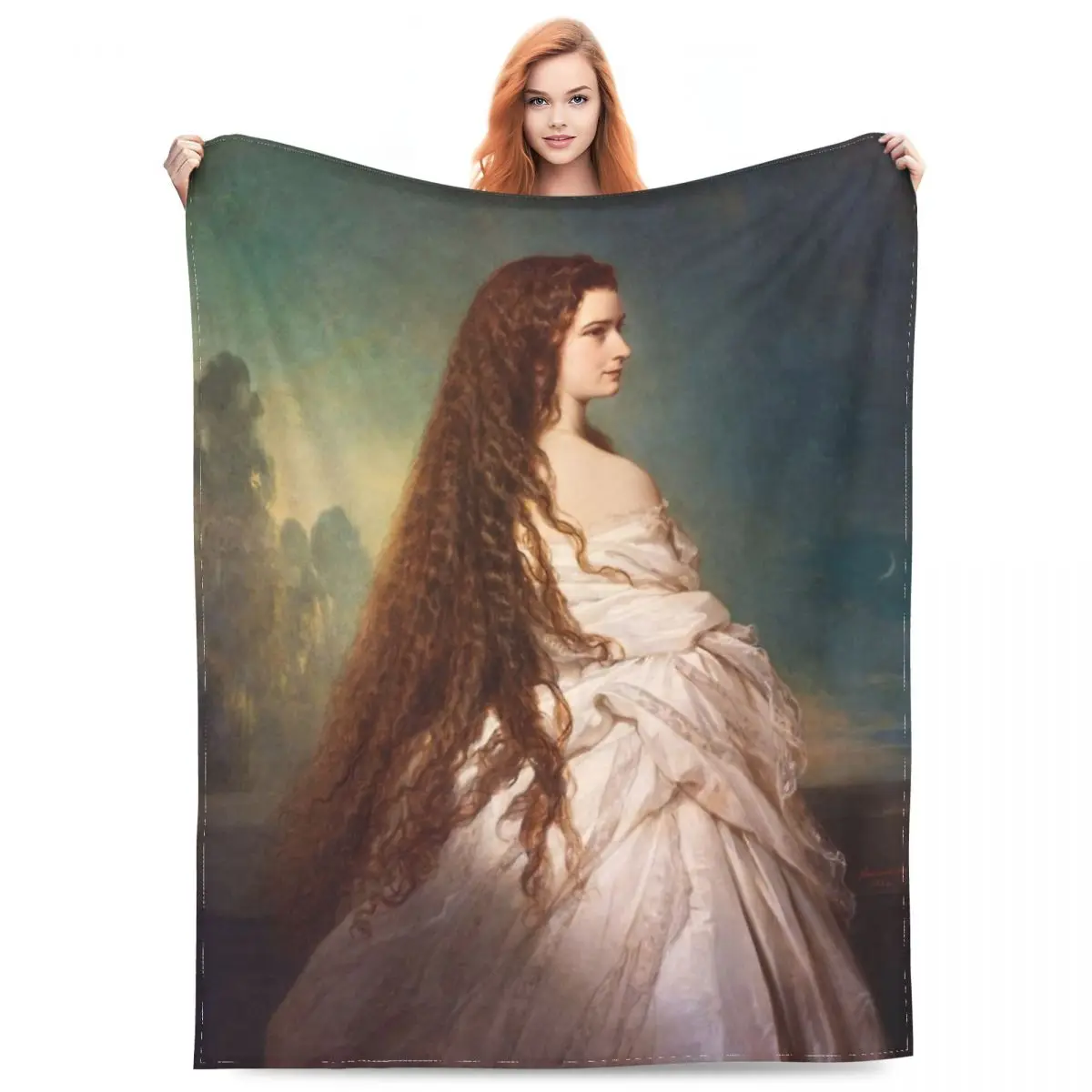 Comfortable Portrait Of Empress Elisabeth Of Austria Blanket Home