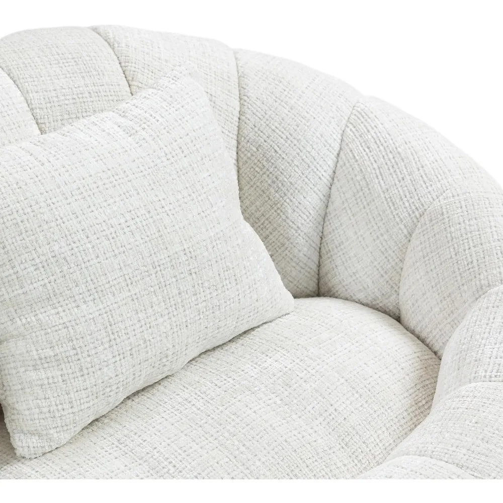 Bean bag sofa, , giant chair, round lazy sofa with wide backrest for living room, reading room, bedroom 6