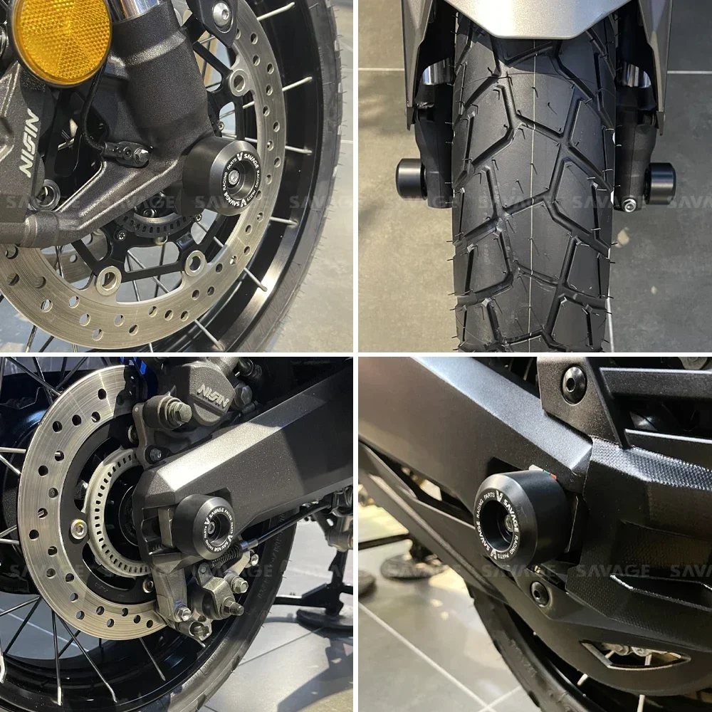 혼다 NSS 750 X-ADV 750 모터사이클 리어 스윙암 크래시 프로텍터 휠 허브 가드용 포르자 750 프론트 휠 포크 액슬 슬라이더